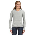 J. America Ladies' Zen Pullover Fleece Hoodie